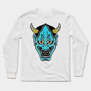 Japanese Hannya mask. Long Sleeve T-Shirt